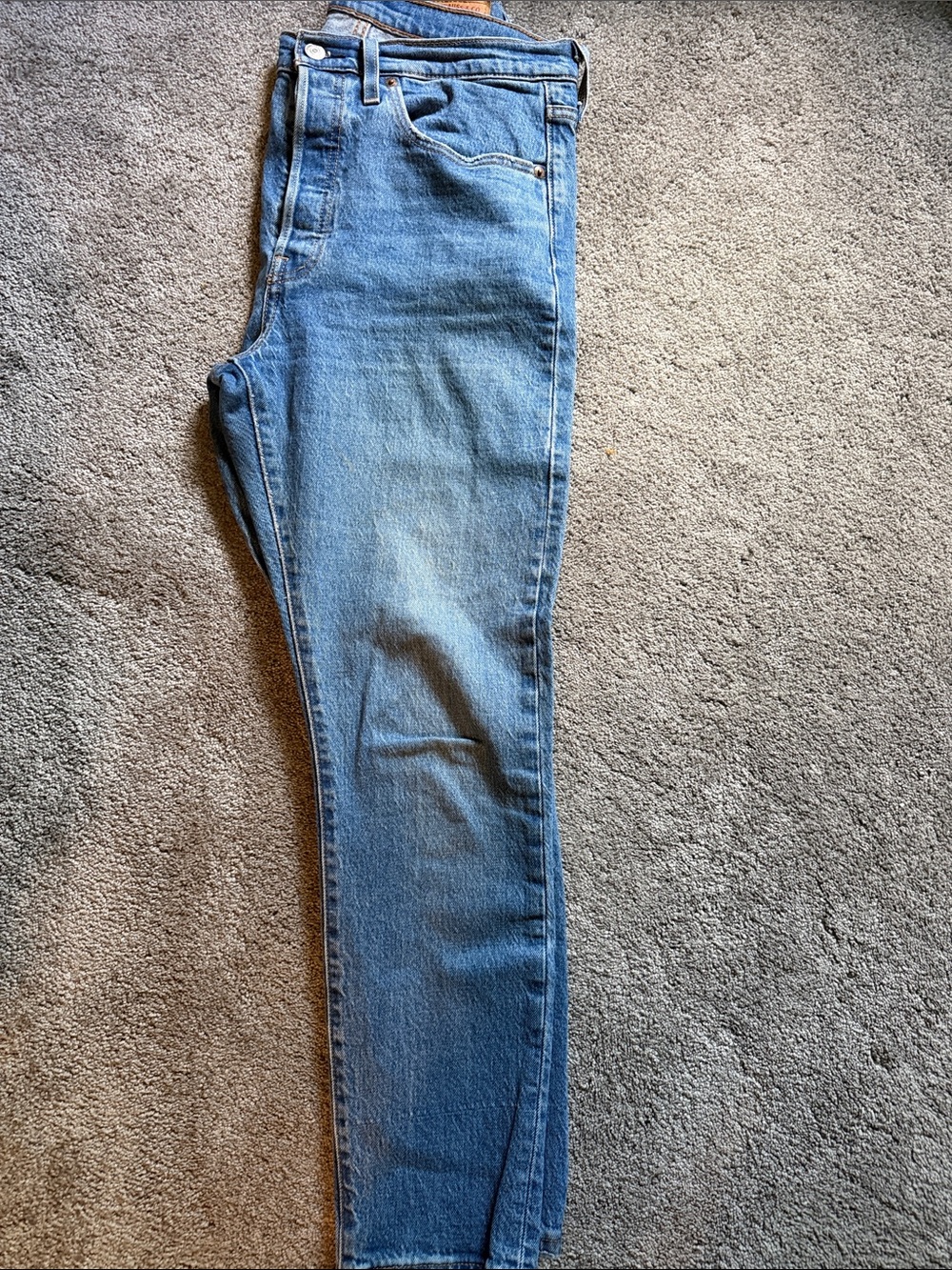 Levi's Medium Blue Button-Fly Skinny Jeans